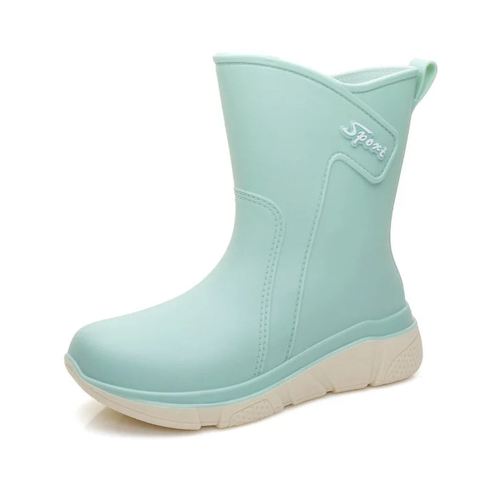 Women's Mid-Calf Waterproof Rain Boots - Rivelle
