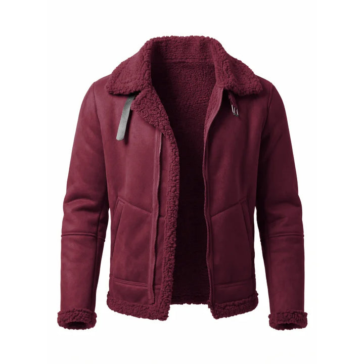 Men's Fleece-Lined Aviator Jacket – Bennett