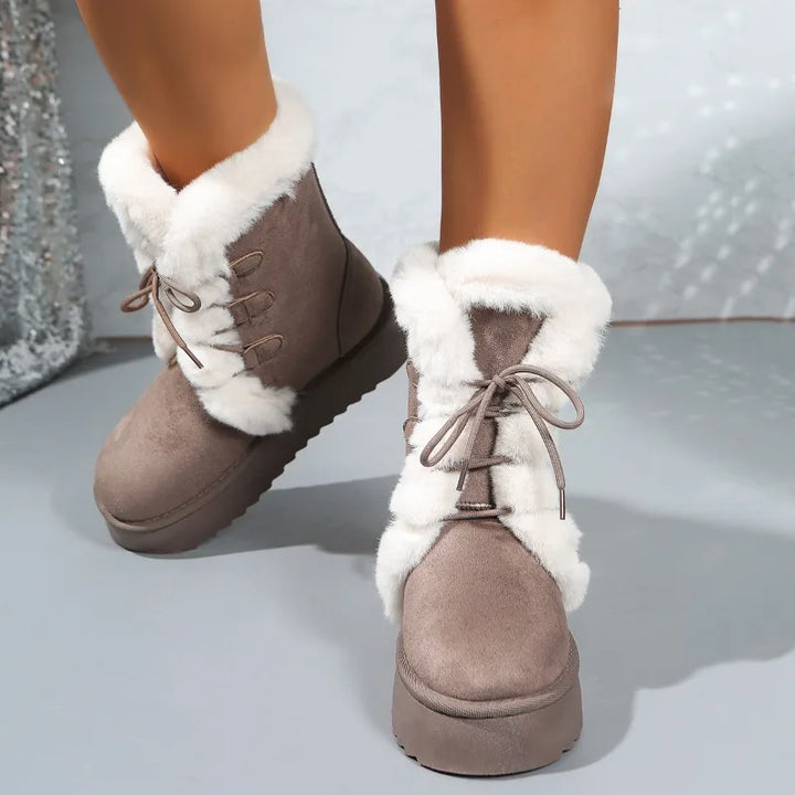 Women's Retro Mid-Calf Snow Boots – Wintrelle