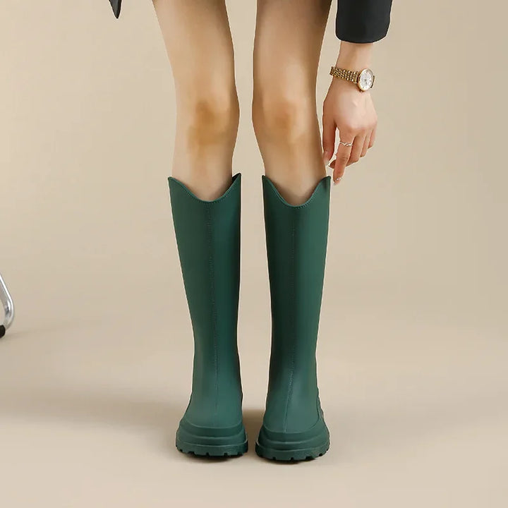 Women's Tall Platform Wellington Rain Boots - Rosalienne
