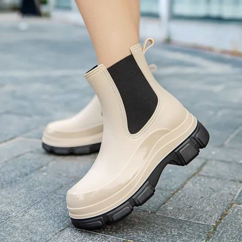 Women's Lightweight Garden Platform Rain Boots - Ciellane