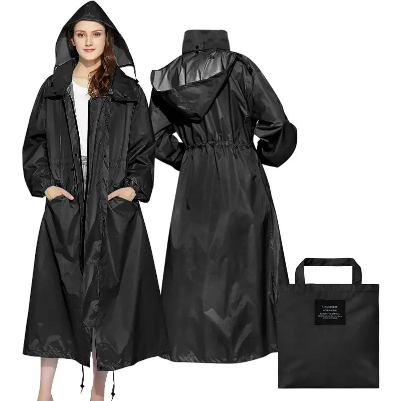 Women's Packable Lightweight Longline Raincoat - Brumelle