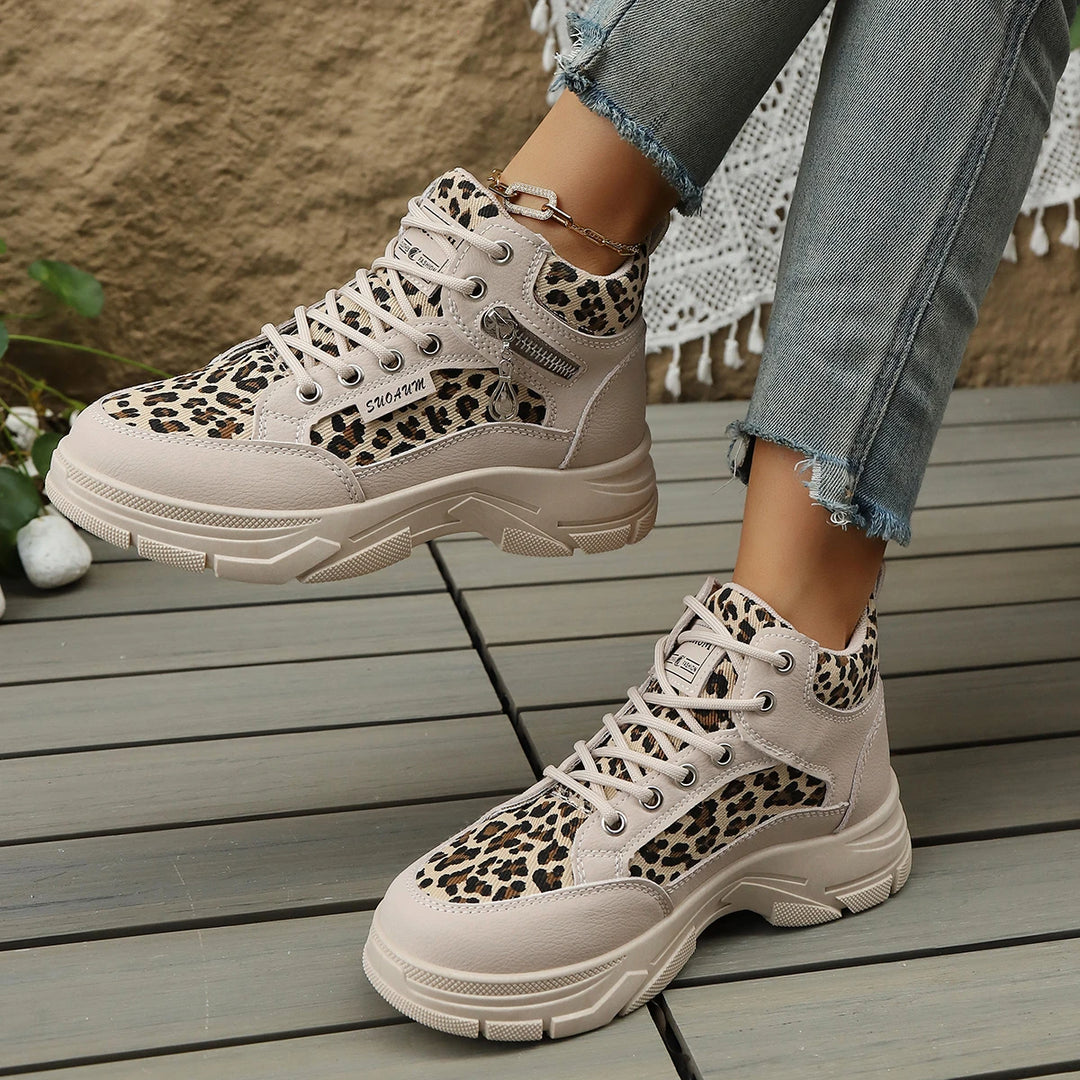 Women's Leopard Platform Sneakers – Penelope