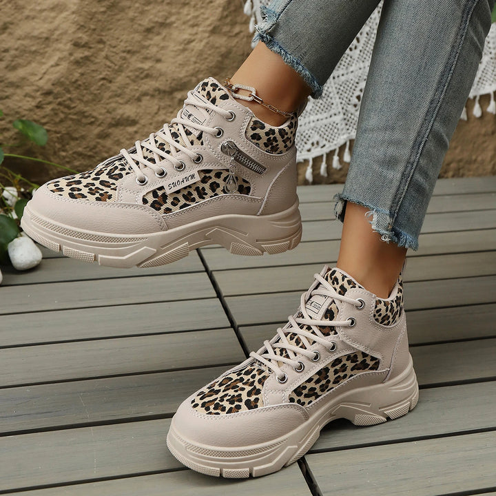 Women's Leopard Platform Sneakers – Penelope