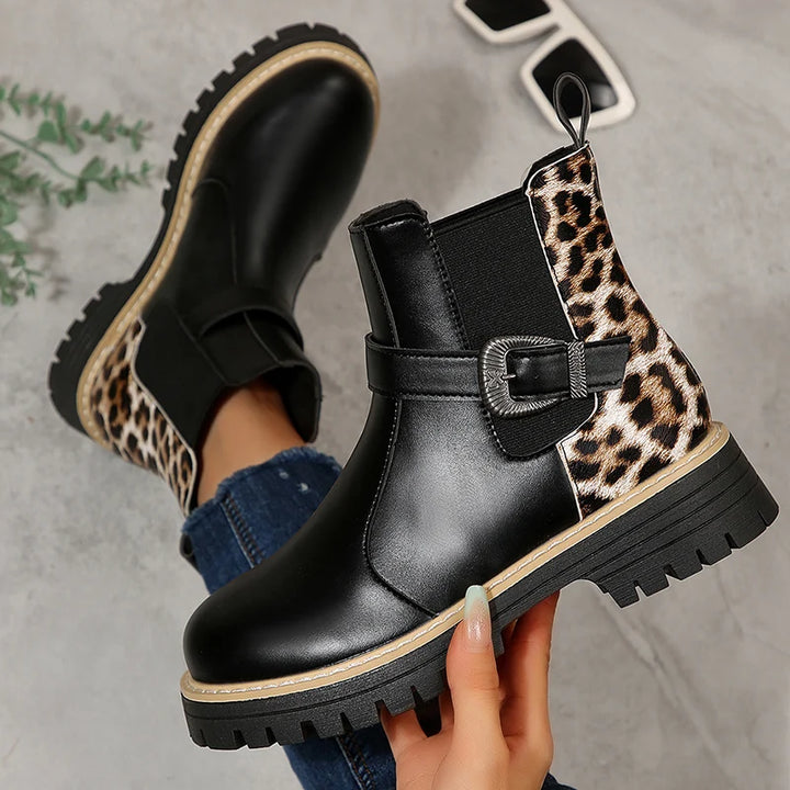 Women's Buckle Platform Chelsea Boots – Seraphina