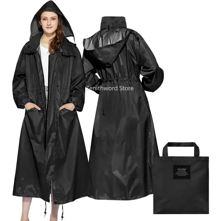 Women's Packable Lightweight Longline Raincoat - Brumelle