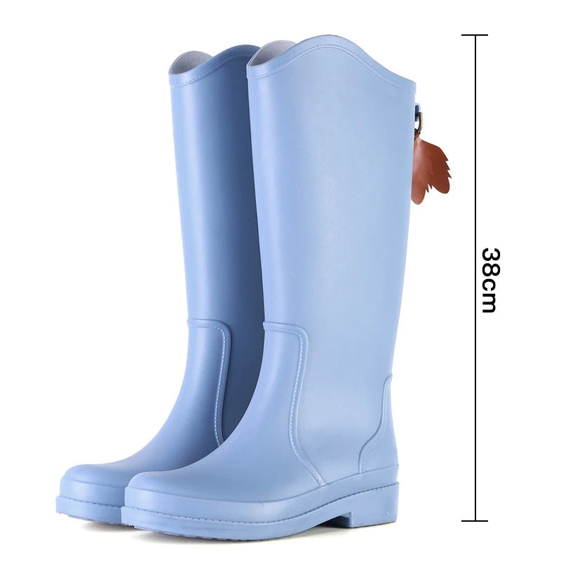 Women's Slip-On PVC Rain Boots - Sablienne