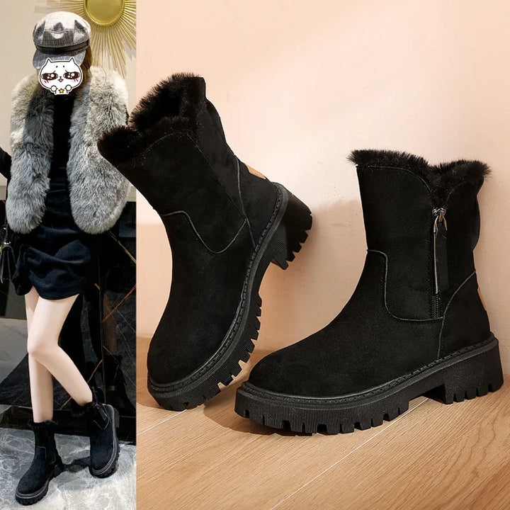 Women's Plush Platform Snow Boots – Piquelle