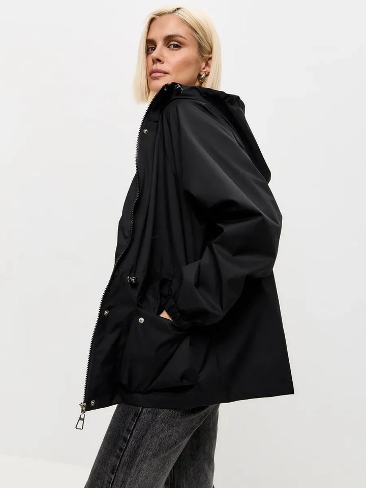Women's Waterproof Hooded Windbreaker Rain Jacket - Verrine