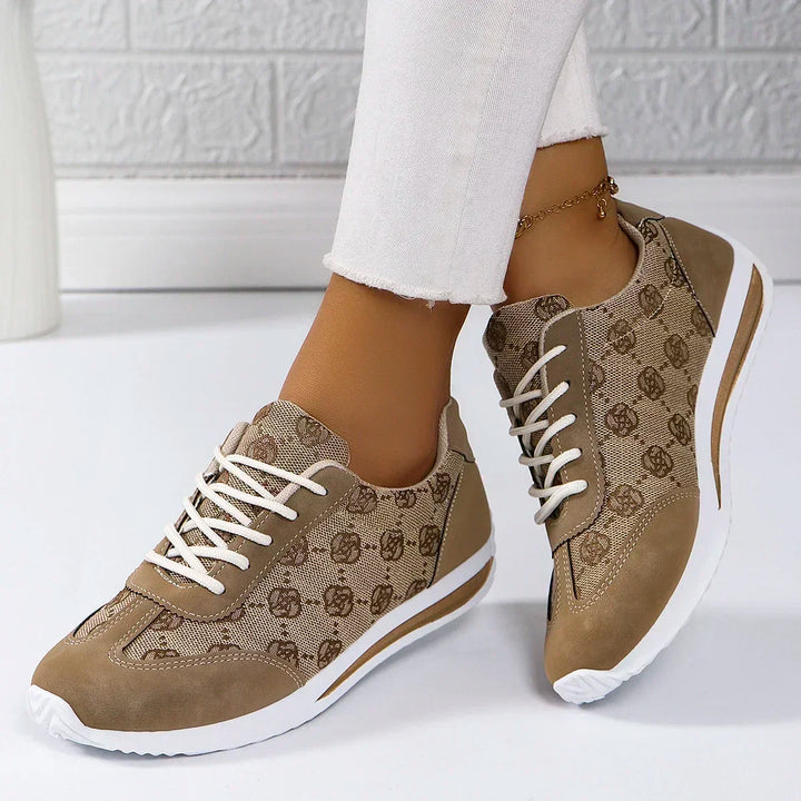 Women's Cross-Strap Breathable Flat Sneakers – Beatrice