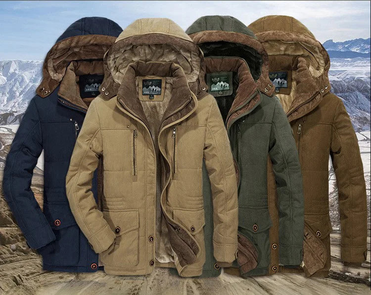Men's Fleece-Lined Hooded Parka Kenley – all four colours