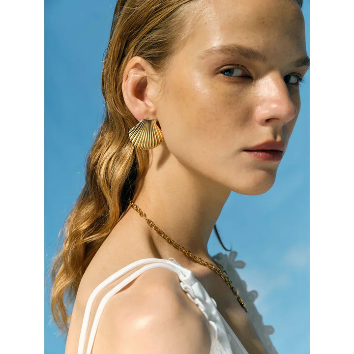 Azura Seashell Studs