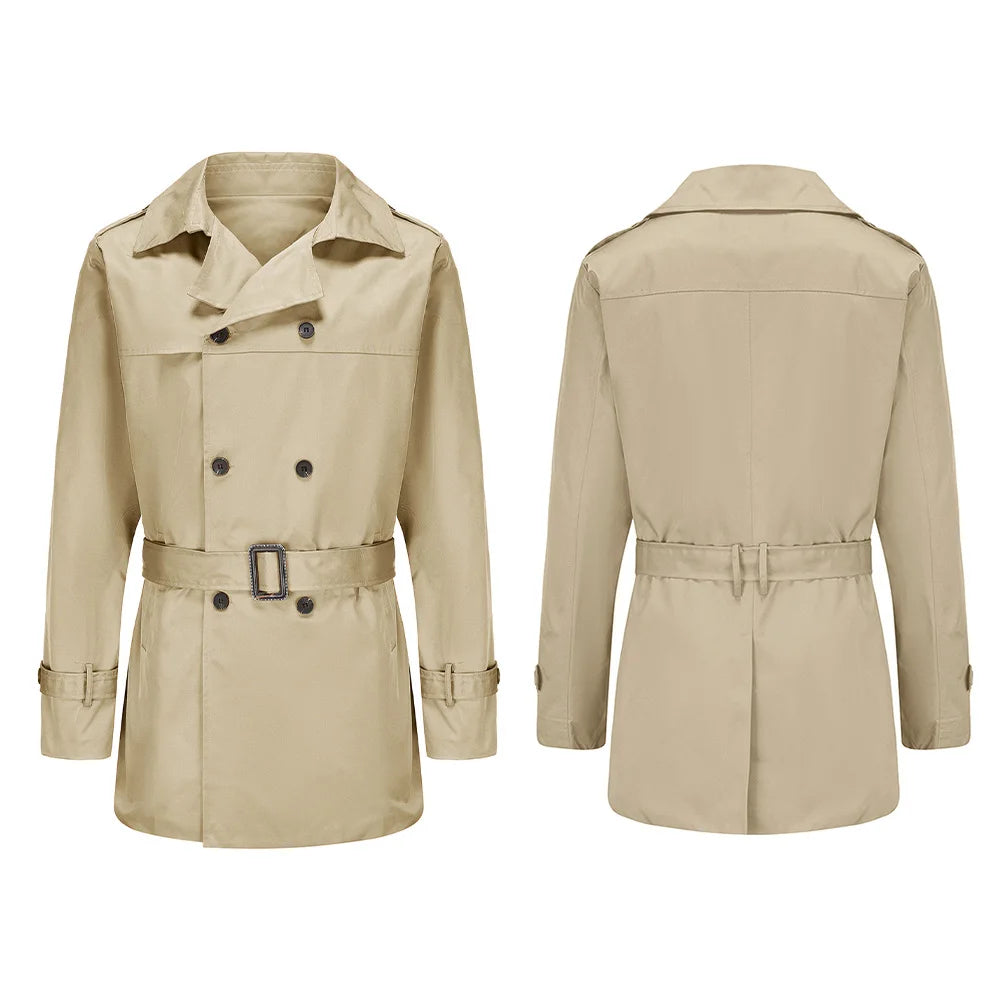 Men's Mid-Length Classic Trench Coat – Cornelius