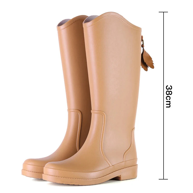 Women's Slip-On PVC Rain Boots - Sablienne