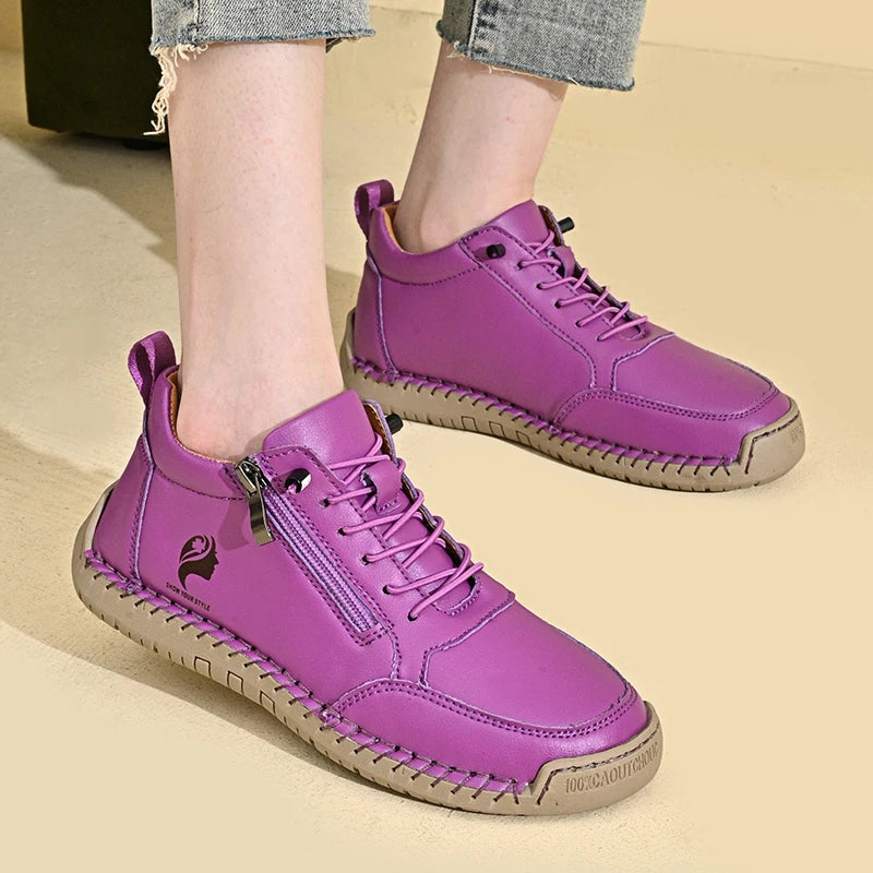 Women's Retro Flat Ankle Boots – Ternelle