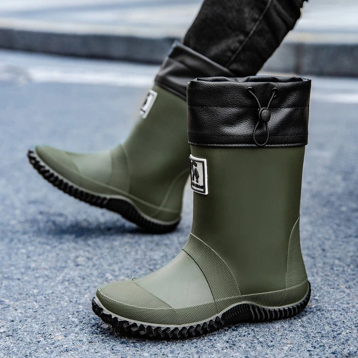 Men's Mid-Calf Rubber Fishing & Garden Boots - Ravienne