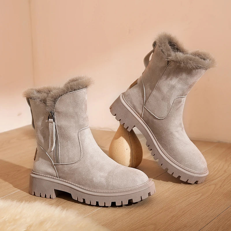 Women's Plush Platform Snow Boots – Piquelle