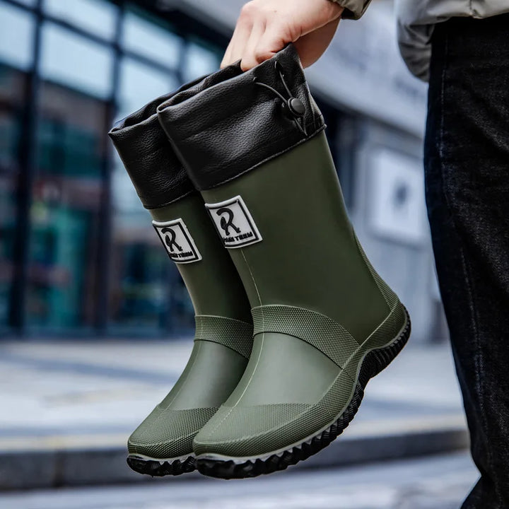 Men's Mid-Calf Rubber Fishing & Garden Boots - Ravienne