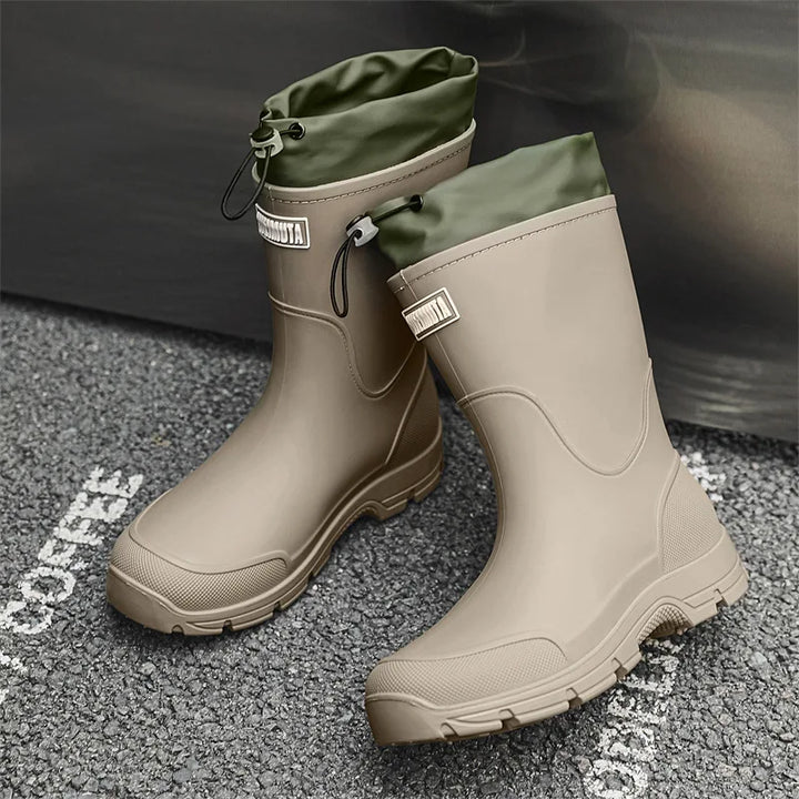 Women's Mid-Calf Slip-On Garden Boots - Ashlienne