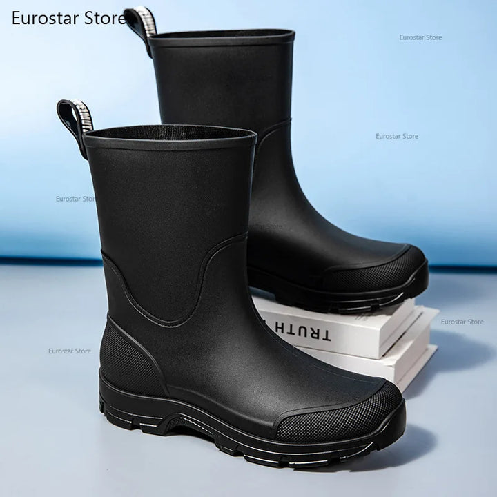 Men's Waterproof Non-Slip Rain Overshoes - Cobblane