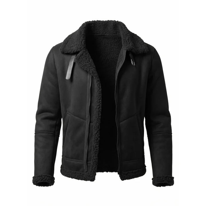 Men's Fleece-Lined Aviator Jacket – Bennett
