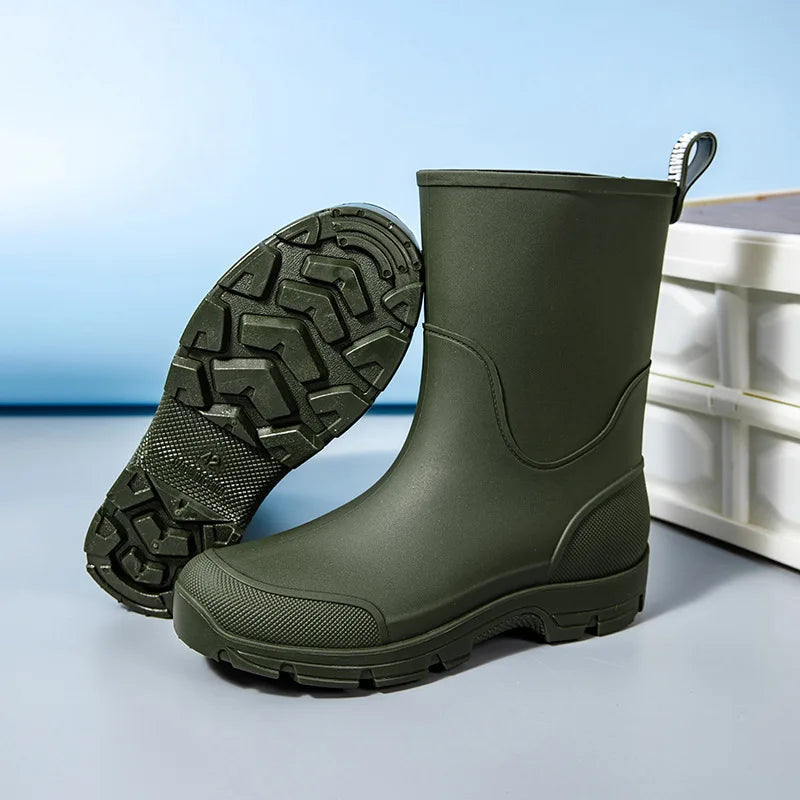 Men's Waterproof Non-Slip Rain Overshoes - Cobblane
