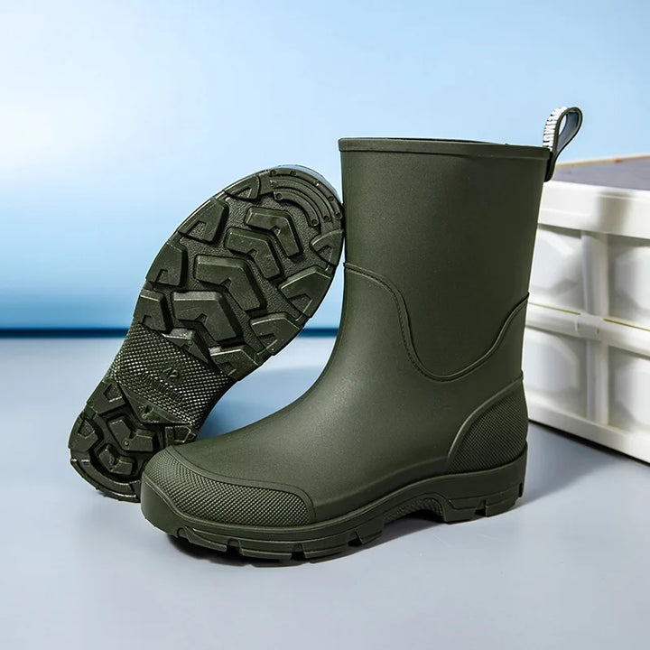 Men's Waterproof Non-Slip Rain Overshoes - Cobblane
