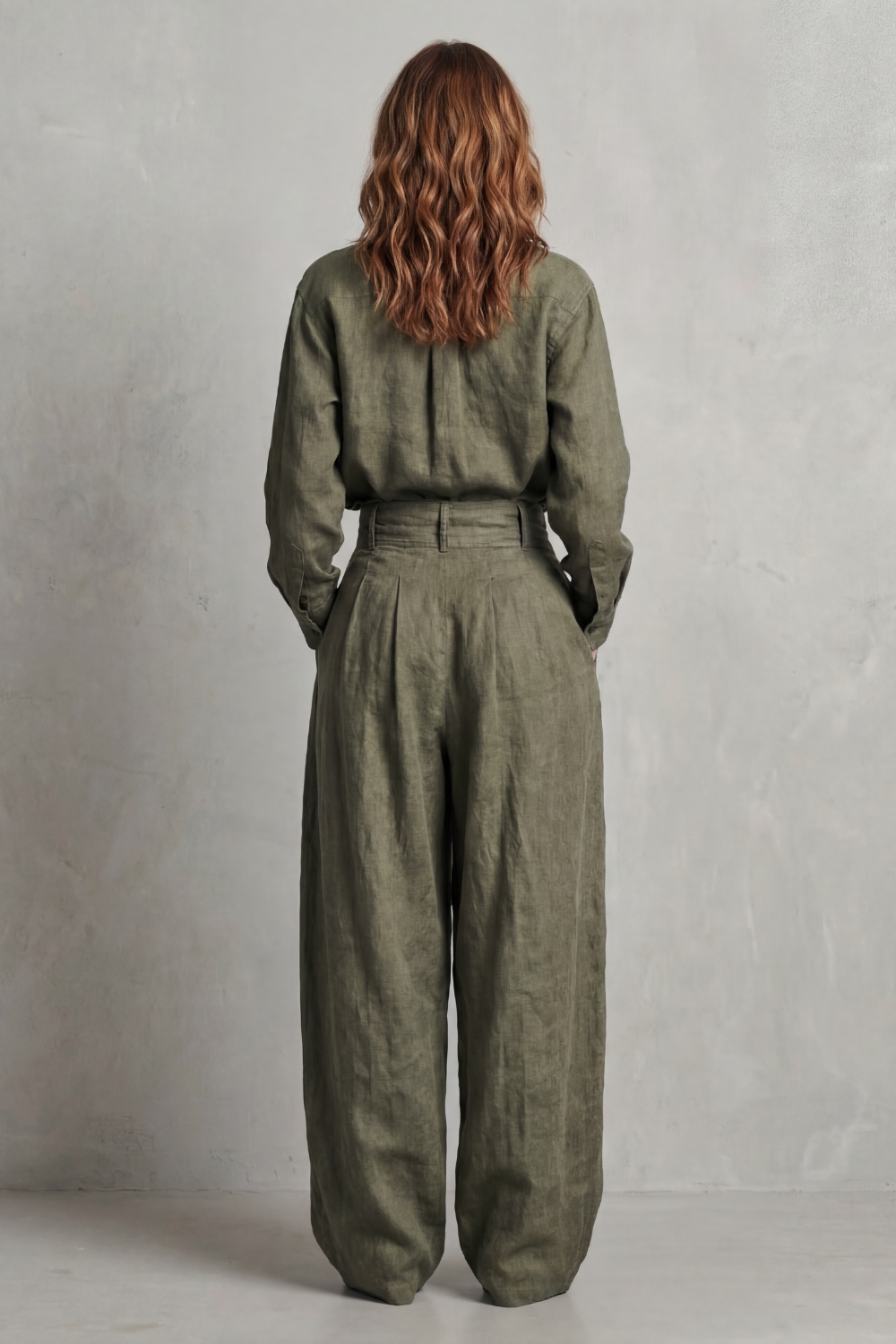 Women's Oversized Shirt and Wide-Leg Trouser Co-ord Set - Havrielle