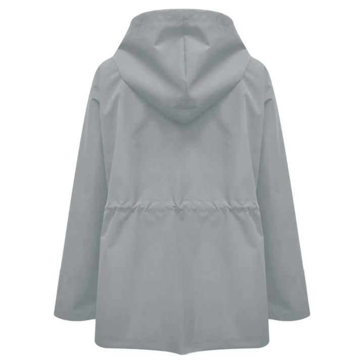Women's Oversized Hooded Zip Raincoat - Ondalise