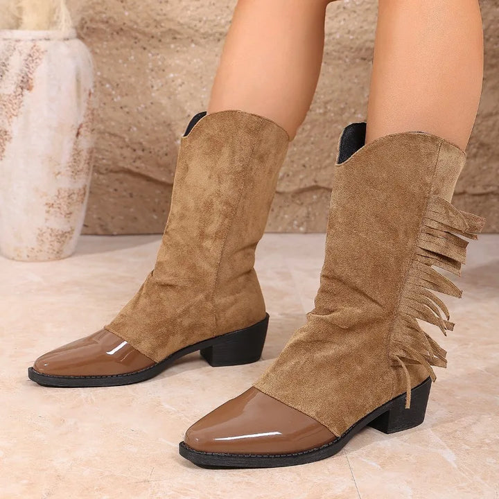 Women's Tassel Western Cowboy Boots – Winifred