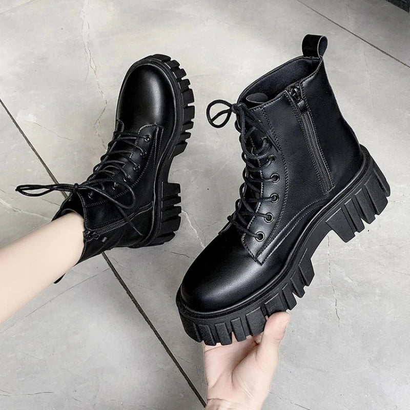 Women's Non-Slip Leather Walking Boots – Aldrienne