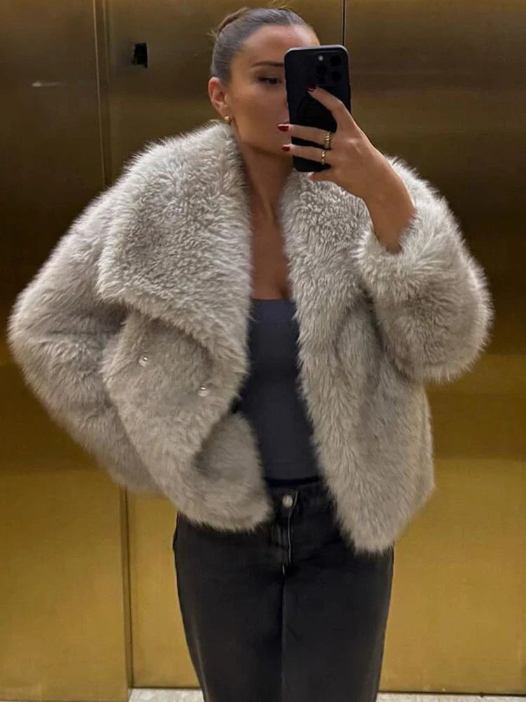 Aurora Luxe Faux Fur Coat