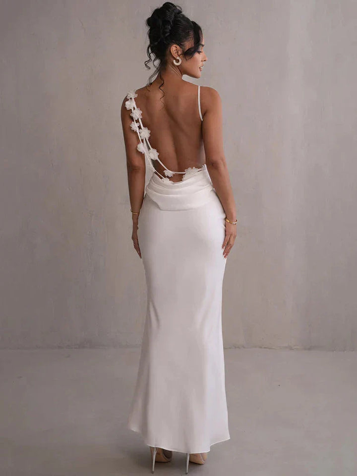 Cassiane - Satin Flower Dress
