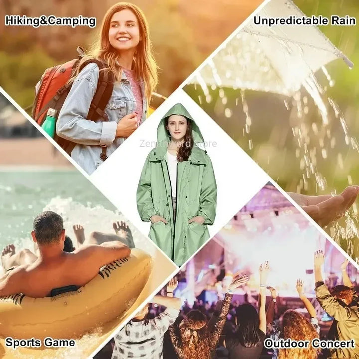 Women's Packable Lightweight Longline Raincoat - Brumelle