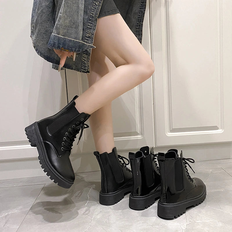 Women's Comfort Mid-Heel Ankle Boots – Baltienne