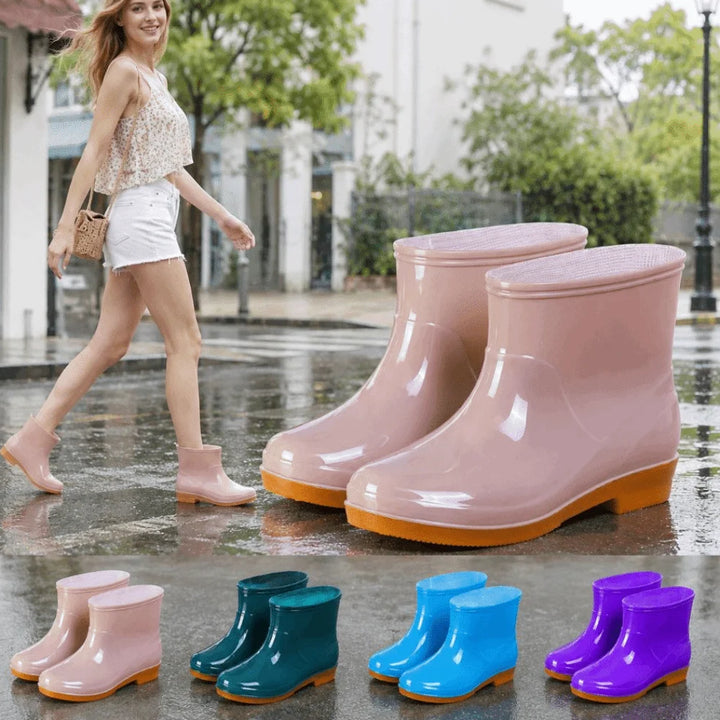 Women's Short Garden Rain Shoes - Dorelise