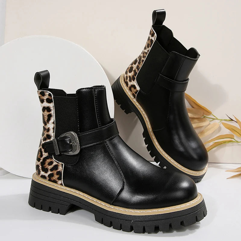 Women's Buckle Platform Chelsea Boots – Seraphina