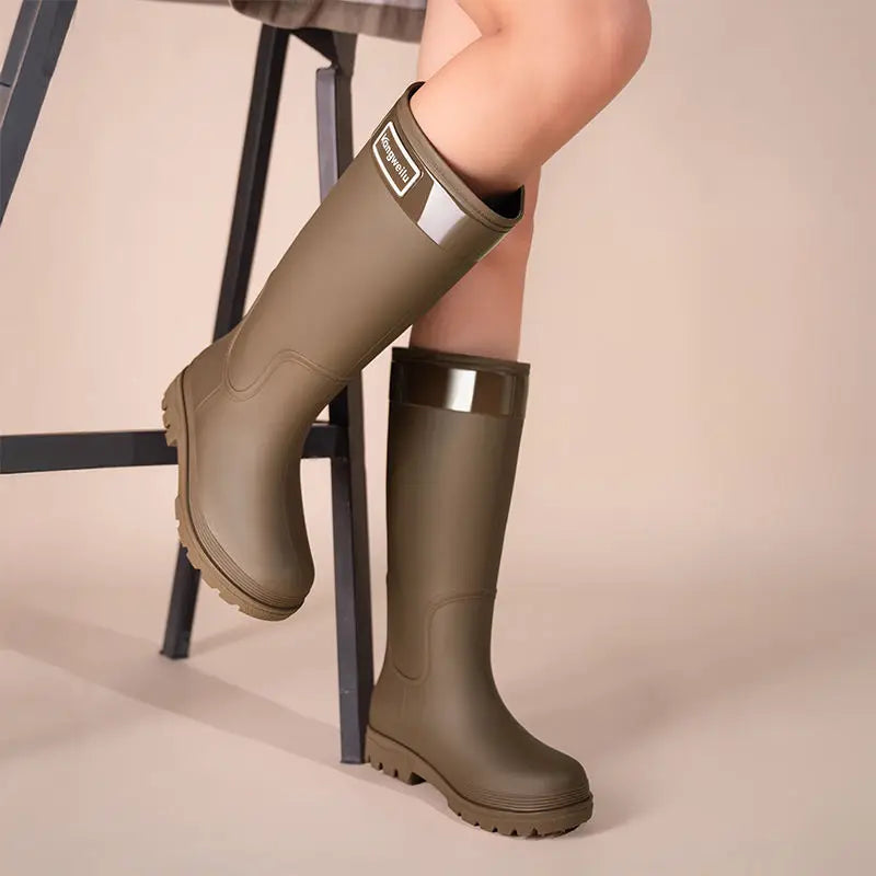 Women's Tall Lined Rain Boots - Estrelle