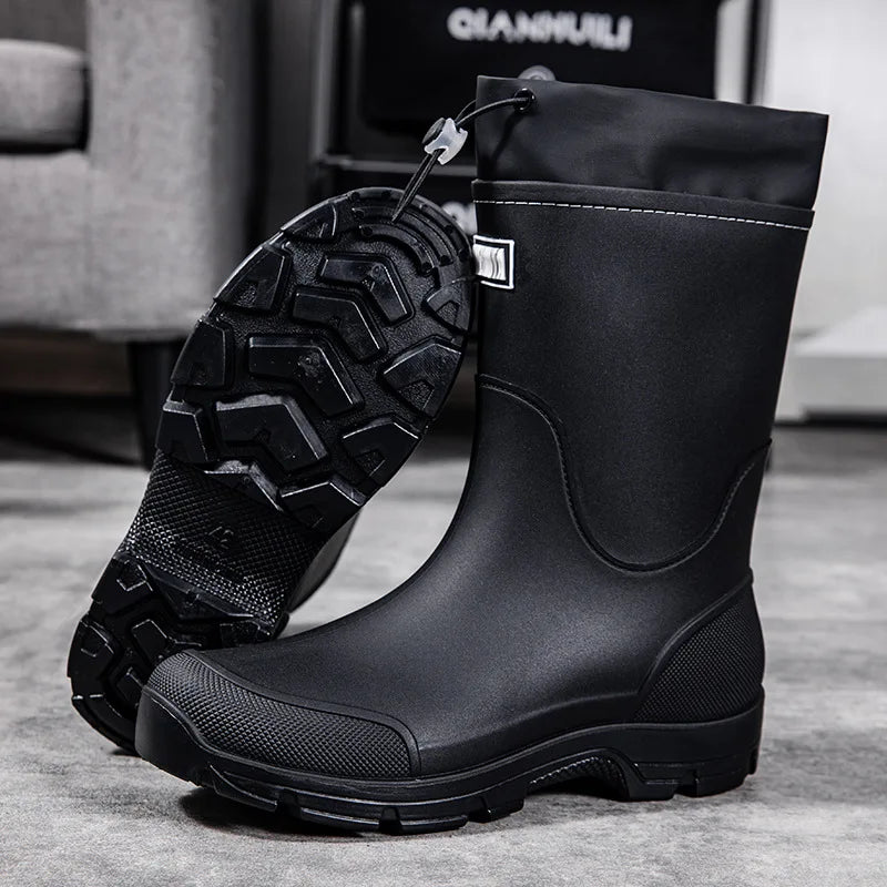 Men's Waterproof Non-Slip Rain Overshoes - Cobblane