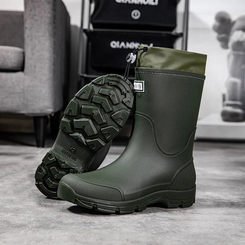 Men's Waterproof Non-Slip Rain Overshoes - Cobblane