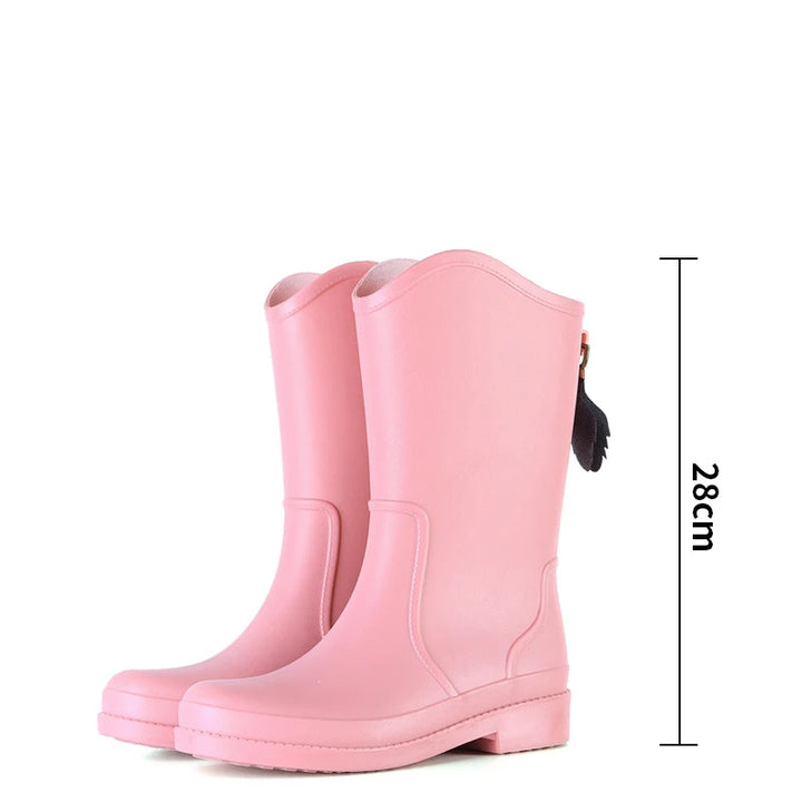 Women's Slip-On PVC Rain Boots - Sablienne