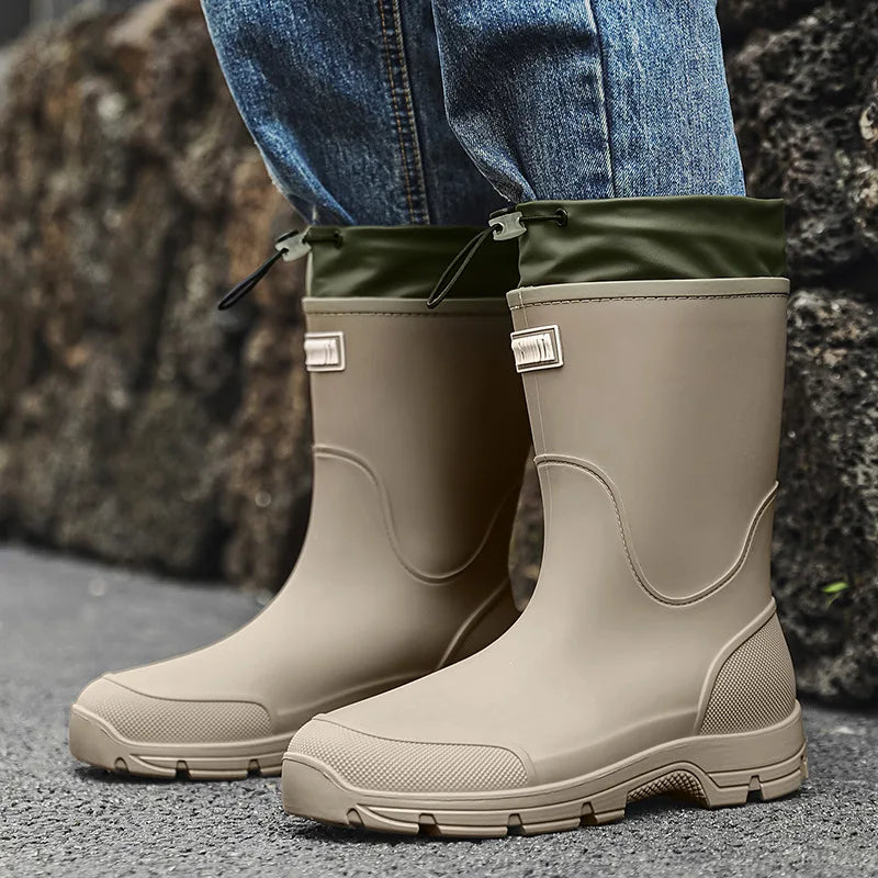 Women's Mid-Calf Slip-On Garden Boots - Ashlienne