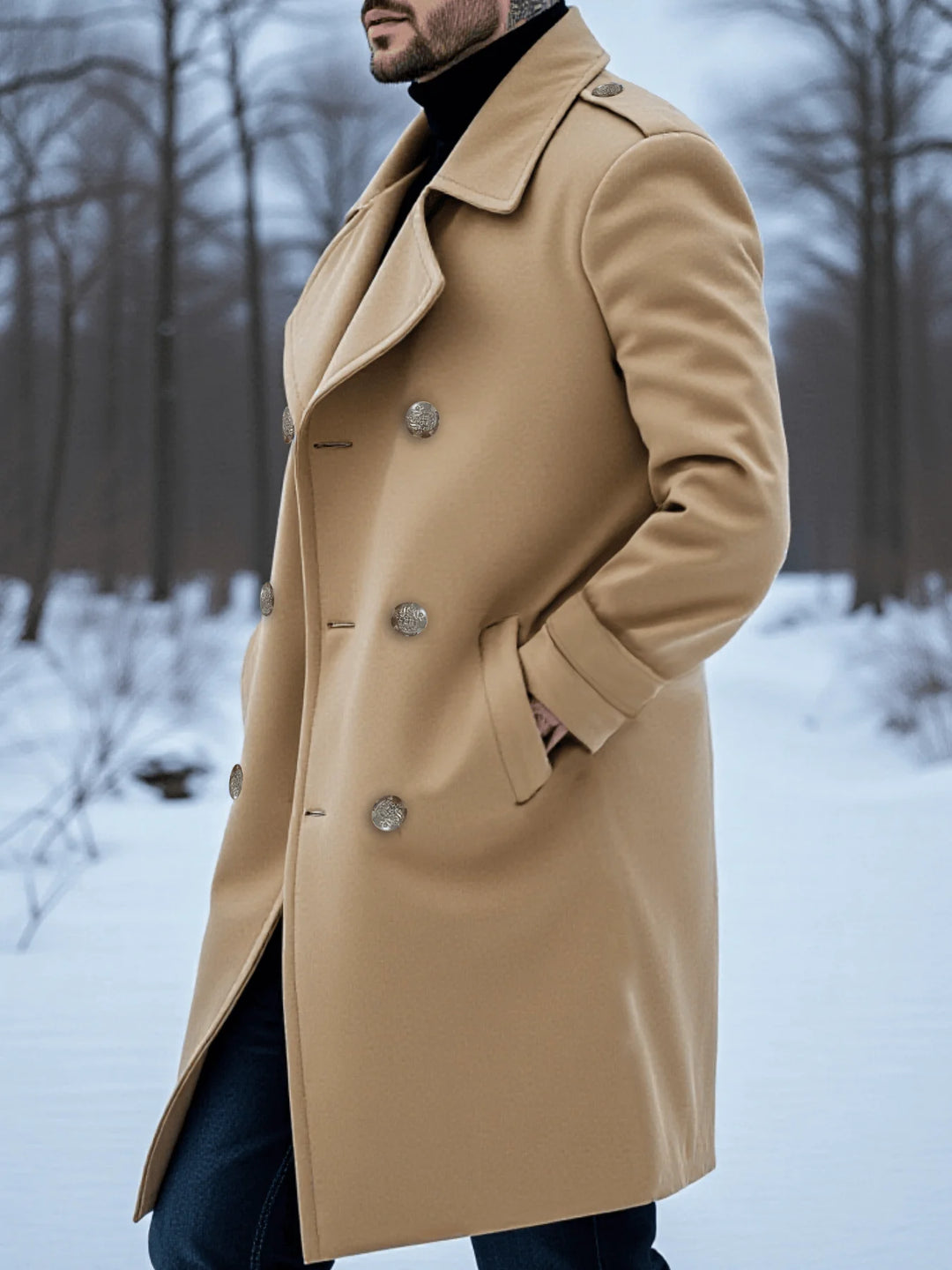 Men's Padded Long Trench Coat – Sinclair