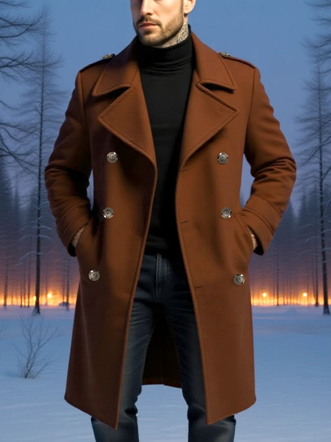 Men's Padded Long Trench Coat – Sinclair