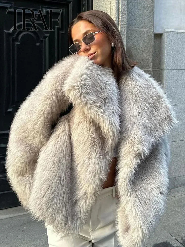 Aurora Luxe Faux Fur Coat