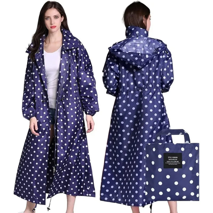 Women's Packable Lightweight Longline Raincoat - Brumelle