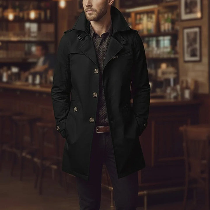 Men's Slim Notch Collar Trench Coat – Barnaby