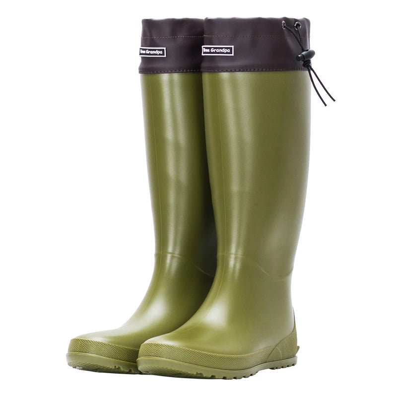 Women's Tall Chunky-Sole Waterproof Camping Boots - Sylvane