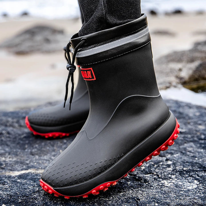 Men's Tall Waterproof Fishing & Wading Rain Boots - Aurelane
