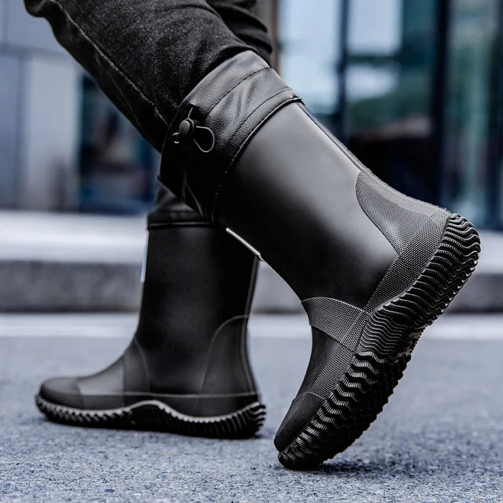 Men's Mid-Calf Rubber Fishing & Garden Boots - Ravienne